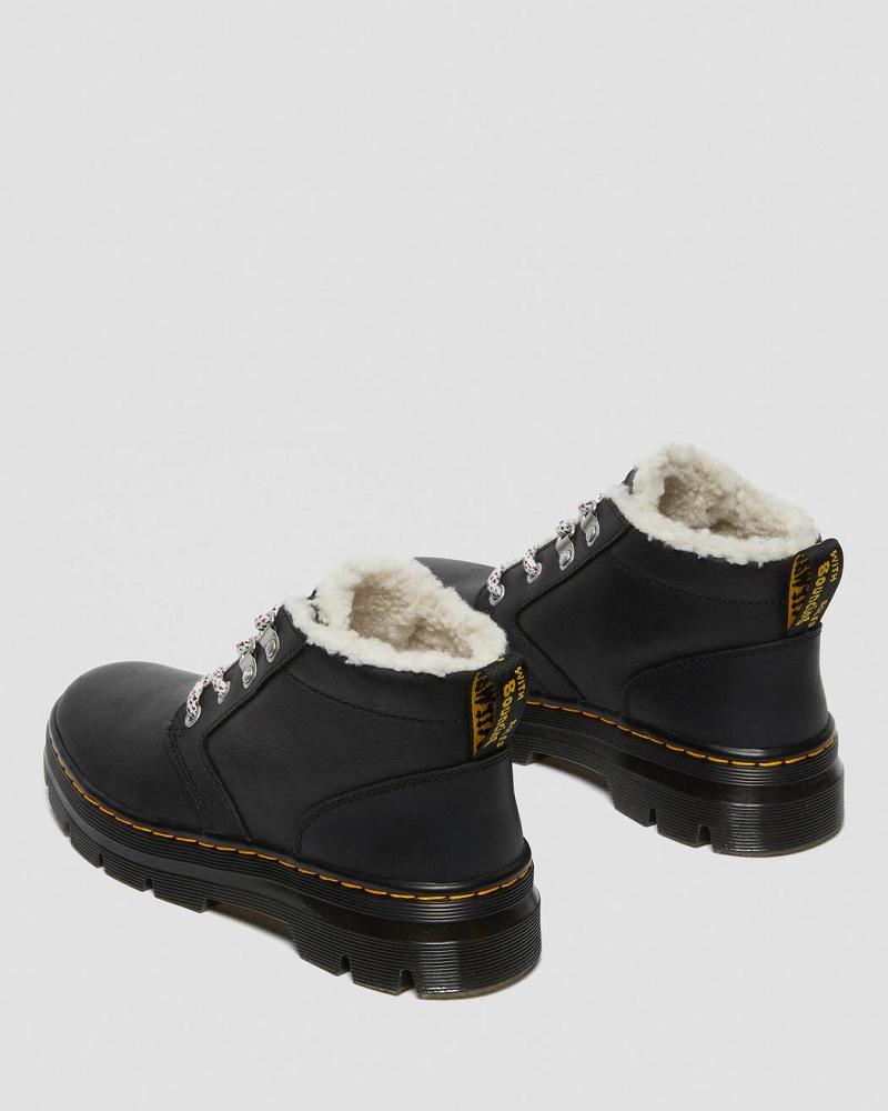 Dr Martens Bonny Faux Shearling Gevoerde Winterschoenen Dames Zwart | NL 500UZG